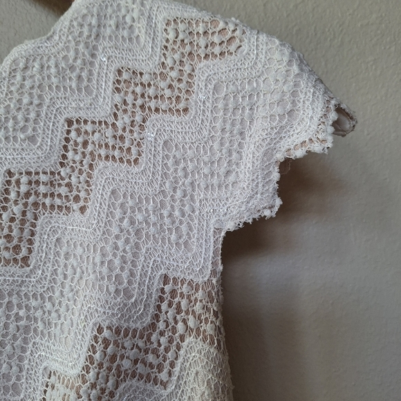 Tadashi Shoji Serena Gown. Crocheted Sequin Crepe. Womens size 10 - Picture 4 of 11